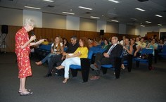 Ruth Quintella foi homenageada na abertura do V Proler na última Bienal