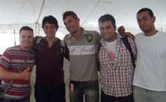 Parte dos músicos que tiveram músicas aprovadas no Femufal