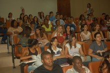 A comunidade acadêmica prestigiou a abertura do evento