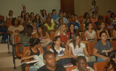 A comunidade acadêmica prestigiou a abertura do evento