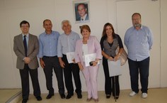 Professor José Geraldo (no canto direito), diretor do NTI, com gestores da Ufal, RNP, POP e Fapeal