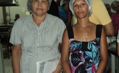 Joana Correia e a nora Monique Giselle