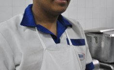 Felipe, aluno do curso de pizza