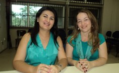 Coordenadoras do CRR-Alagoas, Jorgina Salles e Aline Fidelis