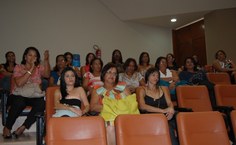 Participantes de Santana do Ipanema, durante a cerimônia de encerramento