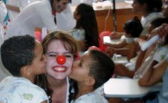 Crianças retribuem com muito carinho