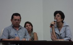 Palestrante convidada, Cláudia March, da UFF