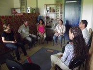 Meditação na sala de cuidados