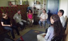 Meditação na sala de cuidados