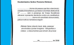 Formulário e Modelo de Denúncia
