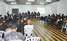 Cerimônia de posse na Casa de Aposentadoria