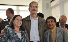 Vice-reitora Rachel Rocha, o ministro e o jóquei alagoano