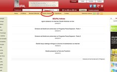 No espaço Edufal Notícias a editora divulga as informações mais recentes