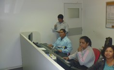 Equipe técnica do programa recebe o pesquisador