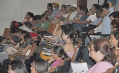 Alunos prestigiaram a conferência