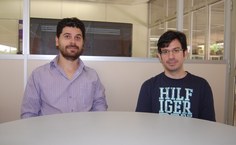 Professores Gustavo Madeiro e Rodrigo Gameiro, coordenador e vice-coordenador do curso de graduação a distância