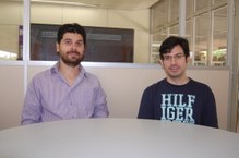Professores Gustavo Madeiro e Rodrigo Gameiro, coordenador e vice-coordenador do curso de graduação a distância