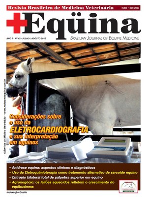 Artido de Diego Lessa virou capa da Revista Brasileira de Medicina Equina