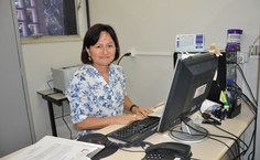 Secretária Rejane Montenegro, suporte importante na rotina administrativa do PPGB