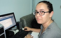 Estudante Tallyta Rosane apresentou trabalho em evento nacional