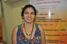 Maria Pankararu apresentou um trabalho sobre a extinção da linguagem indígena