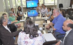 Equipe da Ufal com o ministro Aldo Rebelo