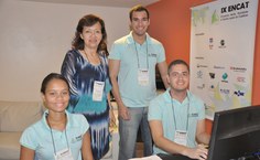 Professora Maritza Montoya e equipe da organização do evento