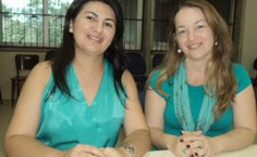 Coordenadoras do CRR-Alagoas, Jorgina Salles e Aline Fidelis