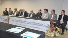 Reitor Eurico Lôbo presidiu a mesa de abertura do evento