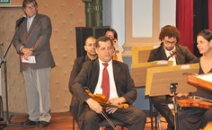 No Quinta Sinfônica de novembro, o pró-reitor Eduardo Lyra falou da importância da Orquestra da Ufal para a formação de novos músicos