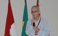 José dos Santos Melo, gerente de negócios do BNB, apresentou os planos de financimento para agricultores familiares e sobre sos investimentos em pesquisas no semiárido alagoano