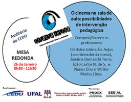 Cinema na sala de aula é tema de mesa-redonda