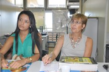 Patrícia Macedo, gestora de programas da Junior Achievement de Alagoas e Junara Camargo, diretora executiva, falaram das ideias e expectativas sobre essa parceria com a universidade