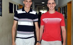 Amigos de infância, Martheus Oliveira e Marcos Bezerra,  foram fazermatriculas juntos