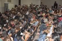 Auditório da Reitoria ficou lotado durante o evento