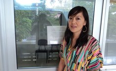 Manuela Mika Jomori, da Fanut e membro do Comitê, fala sobre a palestra