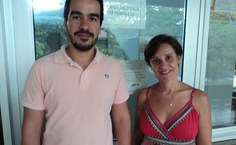 Wagnner Porto, vice-coordenador do Comitê de Ética, ao lado da coordenadora Deise Juliana