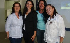 Rejane Rocha, do Nusp  (à direita), vice-coordenadora e Clodis Tavares, da Esenfar (à esquerda) coordenadora), conduzem as ações do projeto Hanseníase em Maceió.