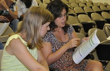 Ângela Bersch e Maria Beatriz Ross, representantes do Instituto de Ensino e Pesquisa do HCor, explicam à equipe alagoana o funcionamento da Dieta