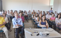 Alunos e professores participaram da solenidade da aula inaugural do doutorado