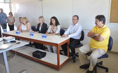Mesa de abertura da aula inaugural