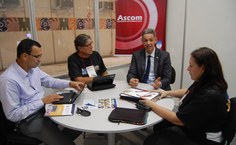 A Ascom recebe a visita da vice-reitora Rachel Rocha, pró-reitores e do secretário Eduardo Setton