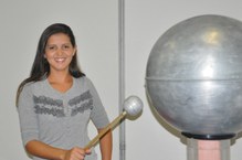 Taciana Santos recebeu alunos de sete escolas para o Show de Física