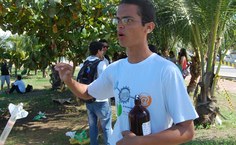 Lucas Alexandre, aluno de Física da Ufal, revela que a paixão pela Física começou no ensino médio. Para ele, lançar foguetes é uma atividade de lazer