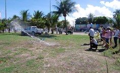 Quando o foguete era lançado, a expectativa era grande para saber se o lançamento ultrapassou os 50 metros, que garantia a classificação para  a próxima competição