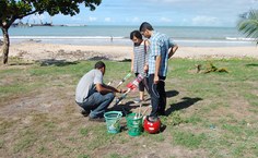 Competidores fabricaram os foguetes em oficina e também os fizeram decolar