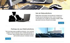 Interface do sistema de webconferências da Ufal