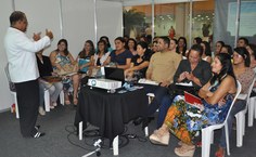 Oficina ministrada por Eraldo Ferraz teve muita procura; sala ficou lotada