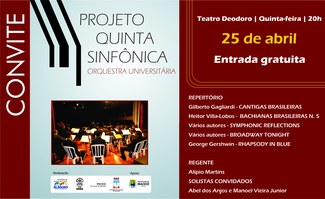 Quinta Sinfônica apresenta peças da Broadway