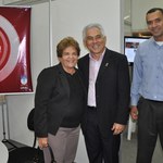 Reitora honorária visita instalações do congresso